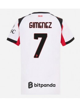 AC Milan Santiago Gimenez #7 Replika Borta Kläder Dam 2025-26 Kortärmad